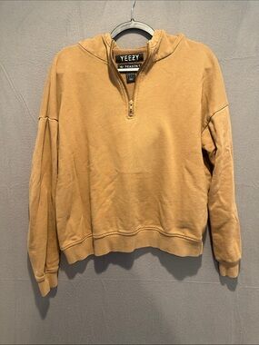 Yeezy Season 1 Half-Zip Hoodie in Tan